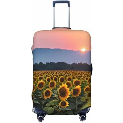 RoMuka Voyage Paysage Montagne Housse de protection élastique pour coffre Housse de protection pour bagages 45-80 cm, Tournesol, X-Large RoMuka Voyage Paysage Montagne Housse de protection élastique pour coffre Housse de protection pour bagages 45-80 cm, Tournesol, X-Large