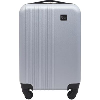 Travelers Club Bagage Spinner Cosmo Rigide, Argent, Cabine de 56 cm Travelers Club Bagage Spinner Cosmo Rigide, Argent, Cabine de 56 cm