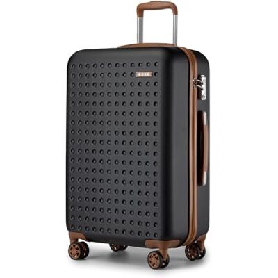 Kono Valise Grande Cabine 75cm, Bagage Cabine en ABS+PC Valise Rigide 4 roulettes Valise de Voyage avec Serrure TSA, Noir Kono Valise Grande Cabine 75cm, Bagage Cabine en ABS+PC Valise Rigide 4 roulettes Valise de Voyage avec Serrure TSA, Noir