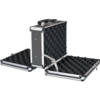 HMF 14411-02 Valise pour Deux Pistolets en Aluminium Double Face 31 x 26 x 15 cm Noir HMF 14411-02 Valise pour Deux Pistolets en Aluminium Double Face 31 x 26 x 15 cm Noir