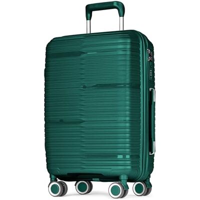 POSH Valise Cabine 55x40x23 cm Rigide légère 2,5 kg en polypropylène Trolley 37L avec Doubles Roues silencieuses 360° Bagage Cabine de Voyage Robuste avec Serrure TSA POSH Valise Cabine 55x40x23 cm Rigide légère 2,5 kg en polypropylène Trolley 37L avec Doubles Roues silencieuses 360° Bagage Cabine de Voyage Robuste avec Serrure TSA