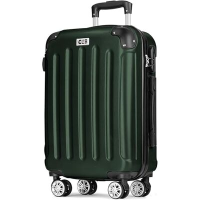 POSH Valise ABS – Grande 75 cm, taille moyenne 65 cm et bagage à main Valise rigide en un – Roulettes faciles à rouler à 360° – Volume total : 198 l, vert foncé, L Mittelgroß, Lot de valises rigides POSH Valise ABS – Grande 75 cm, taille moyenne 65 cm et bagage à main Valise rigide en un – Roulettes faciles à rouler à 360° – Volume total : 198 l, vert foncé, L Mittelgroß, Lot de valises rigides