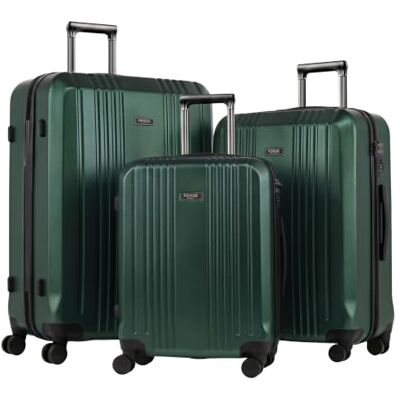 FERGÉ Lot de 3 valises rigides Serrure à combinaison TSA Cannes Valise de voyage (bagage à main, L, XL) Valise rigide à roulettes 4 roulettes Serrure à combinaison 100 % ABS et FERGÉ Lot de 3 valises rigides Serrure à combinaison TSA Cannes Valise de voyage (bagage à main, L, XL) Valise rigide à roulettes 4 roulettes Serrure à combinaison 100 % ABS et