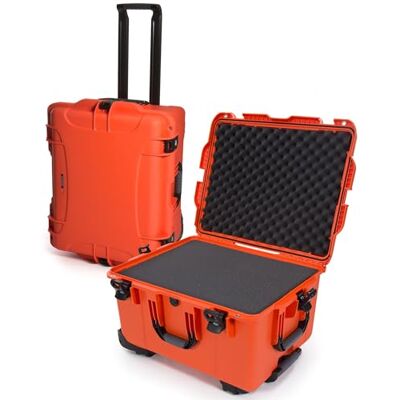 NANUK Wheeled Series 960 Valise de protection à roulettes imperméable et légère en résine NK-7 avec mousse, orange NANUK Wheeled Series 960 Valise de protection à roulettes imperméable et légère en résine NK-7 avec mousse, orange