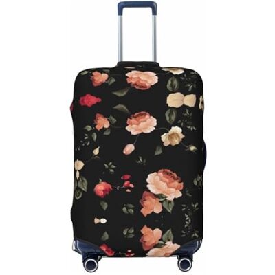 RoMuka Housse de protection élastique pour coffre à bagages avec fleurs, oiseaux, feuilles, branches, convient pour les bagages de 45,7 à 81,3 cm, Fleurs (2), XL RoMuka Housse de protection élastique pour coffre à bagages avec fleurs, oiseaux, feuilles, branches, convient pour les bagages de 45,7 à 81,3 cm, Fleurs (2), XL