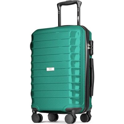 POSH Valise Rigide M en polypropylène Cabine Légère (2,5 kg) avec Finition Carbone Trolley Robuste à 4 Doubles Roues Volume 40 litres, Anti-Rayures 60 cm POSH Valise Rigide M en polypropylène Cabine Légère (2,5 kg) avec Finition Carbone Trolley Robuste à 4 Doubles Roues Volume 40 litres, Anti-Rayures 60 cm