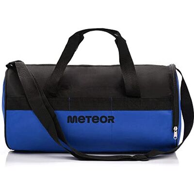 meteor Sac de Sport 25L Femme Homme Enfant Fille Bag Sac Voyage Bagage Duffel Fitness Gym Vacances bandoulière Fitness Travail avec Compartiment à Chaussures Séparé, Bleu/Noir, 25 L, Des sports meteor Sac de Sport 25L Femme Homme Enfant Fille Bag Sac Voyage Bagage Duffel Fitness Gym Vacances bandoulière Fitness Travail avec Compartiment à Chaussures Séparé, Bleu/Noir, 25 L, Des sports