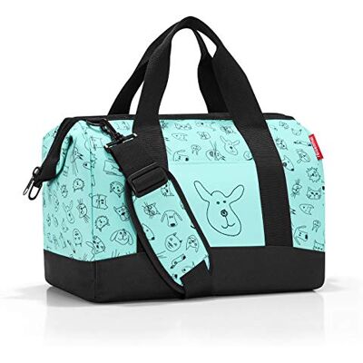 reisenthel allrounder M kids bagage pour enfants pour les voyages ou autres, 2 anses et une bandoulière rembourrée, 6 compartiments intérieurs, ouverture zippée, en motif cats and dogs mint, Menthe reisenthel allrounder M kids bagage pour enfants pour les voyages ou autres, 2 anses et une bandoulière rembourrée, 6 compartiments intérieurs, ouverture zippée, en motif cats and dogs mint, Menthe