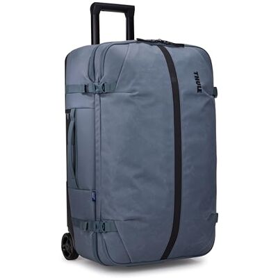 Thule Aion 70cm Wheeled Duffel Wet/Dirty Storage Pocket Smooth Rolling Wheels Interior Compression Straps Lockable Exterior Zippers 100% Recycled PFC-Free Waxed Canvas Fabric Thule Aion 70cm Wheeled Duffel Wet/Dirty Storage Pocket Smooth Rolling Wheels Interior Compression Straps Lockable Exterior Zippers 100% Recycled PFC-Free Waxed Canvas Fabric