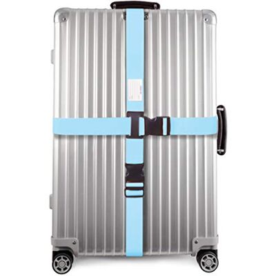 OW-Travel Sangle Valise Voyage Avion Croisée, Ceinture Valise, Bleue 1 Pc Sangle pour valise avion croisée facile à repérer, sangle bagage valise voyage sécurité pour valises et accessoires avion OW-Travel Sangle Valise Voyage Avion Croisée, Ceinture Valise, Bleue 1 Pc Sangle pour valise avion croisée facile à repérer, sangle bagage valise voyage sécurité pour valises et accessoires avion