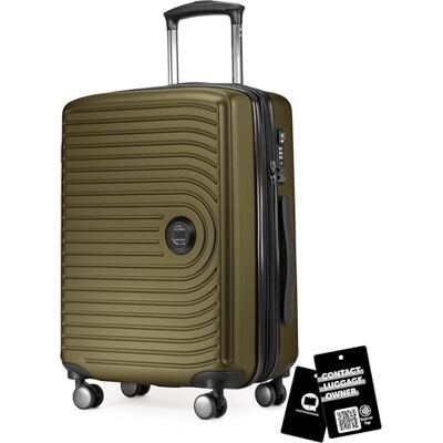 Hauptstadtkoffer Mitte Valise cabine extensible 55 x 40 x 23 cm, bagage cabine avion, serrure TSA, 4 roulettes doubles, valise rigide, trolley, 55 L + étiquette bagage numérique, Avocat Hauptstadtkoffer Mitte Valise cabine extensible 55 x 40 x 23 cm, bagage cabine avion, serrure TSA, 4 roulettes doubles, valise rigide, trolley, 55 L + étiquette bagage numérique, Avocat