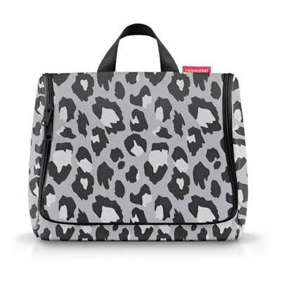 reisenthel Trousse de toilette XL pratique avec crochet, matériau imperméable, Leo Nero, 28 cm, Trousse de toilette XL Léopard Noir reisenthel Trousse de toilette XL pratique avec crochet, matériau imperméable, Leo Nero, 28 cm, Trousse de toilette XL Léopard Noir