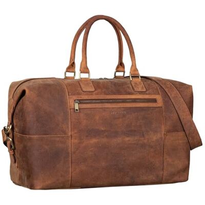 STILORD "Rover" Sac Weekend Cuir Vintage pour Homme Femme Bagage à Main XL avec Bandoulière pour Sport Vacances Système pour Trolley Couleur:torino marron STILORD "Rover" Sac Weekend Cuir Vintage pour Homme Femme Bagage à Main XL avec Bandoulière pour Sport Vacances Système pour Trolley Couleur:torino marron