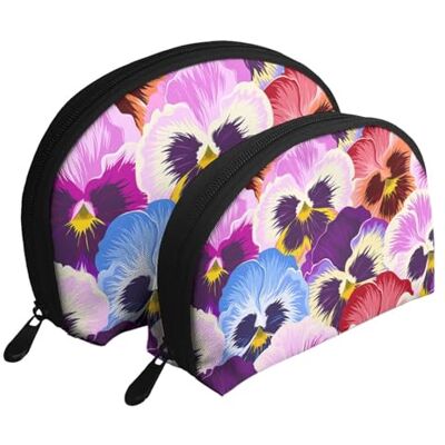 KEDDJI Pensées, Coquillage Sac de Maquillage Femme Sac de Rangement Petit Porte-Monnaie Pochette de Toilette Sac Cosmétique 2 Pcs, comme sur l'image, One Size, Pochette à monnaie KEDDJI Pensées, Coquillage Sac de Maquillage Femme Sac de Rangement Petit Porte-Monnaie Pochette de Toilette Sac Cosmétique 2 Pcs, comme sur l'image, One Size, Pochette à monnaie