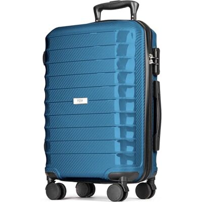 POSH Valise Rigide XL en polypropylène Grande Bagage 4,0kg avec Finition Carbone Trolley Robuste à 4 Doubles Roues Volume 95 litres, Anti-Rayures 75 cm POSH Valise Rigide XL en polypropylène Grande Bagage 4,0kg avec Finition Carbone Trolley Robuste à 4 Doubles Roues Volume 95 litres, Anti-Rayures 75 cm