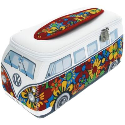BRISA Volkswagen Collection – Trousse universelle en néoprène pour maquillage, cosmétique, culture, voyage, pharmacie, design T1 Bulli Bus, Flower Power/multicolore, Groß (30 x 14 x 12 cm), Grand (30 BRISA Volkswagen Collection – Trousse universelle en néoprène pour maquillage, cosmétique, culture, voyage, pharmacie, design T1 Bulli Bus, Flower Power/multicolore, Groß (30 x 14 x 12 cm), Grand (30