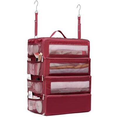 Aucovely Organiseur de valises de voyage pour bagages à compression à suspendre dans un placard (sac uniquement) Aucovely Organiseur de valises de voyage pour bagages à compression à suspendre dans un placard (sac uniquement)