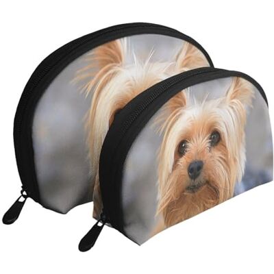 KEDDJI Cute Yorkies Trousse de maquillage pour femme Sac de rangement Petit porte-monnaie Trousse de toilette Trousse de maquillage 2 pièces, comme sur l'image, One Size, Pochette à monnaie KEDDJI Cute Yorkies Trousse de maquillage pour femme Sac de rangement Petit porte-monnaie Trousse de toilette Trousse de maquillage 2 pièces, comme sur l'image, One Size, Pochette à monnaie