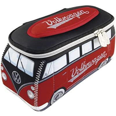 BRISA VW Collection Volkswagen Hippie Bus T1 Camper Van 3D Neoprene Universal Bag Makeup, Travel, Cosmetic Bag (Neoprene/VW Bus T1 Design), Rouge/Noir, Grand (30 x 14 x 12 cm), VW T1 Combi BRISA VW Collection Volkswagen Hippie Bus T1 Camper Van 3D Neoprene Universal Bag Makeup, Travel, Cosmetic Bag (Neoprene/VW Bus T1 Design), Rouge/Noir, Grand (30 x 14 x 12 cm), VW T1 Combi