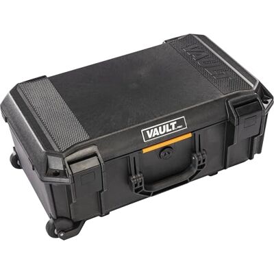 PELI Vault V525 Étui de protection pour équipement de valeur Résistant aux intempéries et à la poussière Capacité 25 l Noir PELI Vault V525 Étui de protection pour équipement de valeur Résistant aux intempéries et à la poussière Capacité 25 l Noir