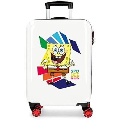 Disney Bob l'éponge Hello Bob Valise Trolley Cabine Multicolore Rigide ABS Serrure à Combinaison, Multicolor, 38x55x20 cms, Valise ABS Disney Bob l'éponge Hello Bob Valise Trolley Cabine Multicolore Rigide ABS Serrure à Combinaison, Multicolor, 38x55x20 cms, Valise ABS