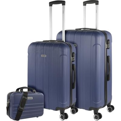ITACA Valises. Lot de Valise Rigides 4 Roulettes Valise Grande Taille, Valise soute Avion, Bagages pour Voyages.Ensemble Valise Voyage. Verrouillage à Combinaison, Blauwe Jeans ITACA Valises. Lot de Valise Rigides 4 Roulettes Valise Grande Taille, Valise soute Avion, Bagages pour Voyages.Ensemble Valise Voyage. Verrouillage à Combinaison, Blauwe Jeans