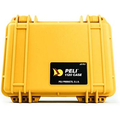 PELI 1120 valise compacte indestructible, étanche IP67, capacité de 2L, fabriquée aux États-Unis, sans mousse, jaune PELI 1120 valise compacte indestructible, étanche IP67, capacité de 2L, fabriquée aux États-Unis, sans mousse, jaune