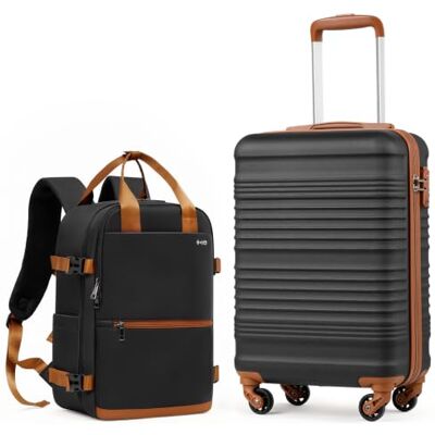 Coolife Ryanair Valise Cabine 55x35x20 et EasyJet Bagage Cabine 40x30x20 PC ABS Rigide, Serrure TSA, 4 doubles roulettes – Idéal pour week-ends, voyages en famille & city-trips Coolife Ryanair Valise Cabine 55x35x20 et EasyJet Bagage Cabine 40x30x20 PC ABS Rigide, Serrure TSA, 4 doubles roulettes – Idéal pour week-ends, voyages en famille & city-trips