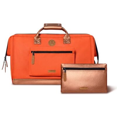 Cabaïa CABAIA Sac de Voyage Duffle Adventurer Bogota 36L Compatible Bagage Cabine 45x30x29 Déperlant & Certifié Vegan 2 Poches Compartiment à Chaussures Sac Week-End, Sac de Sport Orange Cabaïa CABAIA Sac de Voyage Duffle Adventurer Bogota 36L Compatible Bagage Cabine 45x30x29 Déperlant & Certifié Vegan 2 Poches Compartiment à Chaussures Sac Week-End, Sac de Sport Orange