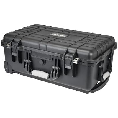 HMF ODK400 Valise à roulettes d'extérieur avec mousse prédécoupée, Noir , 56 x 34.5 x 23 cm, Extérieur/robuste HMF ODK400 Valise à roulettes d'extérieur avec mousse prédécoupée, Noir , 56 x 34.5 x 23 cm, Extérieur/robuste