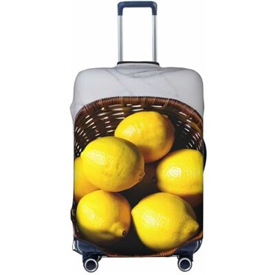 RoMuka Paris Tour Eiffel Image Housse de protection élastique pour coffre Housse de protection des bagages adaptée aux bagages 45-80 cm, Un panier de citron, Large RoMuka Paris Tour Eiffel Image Housse de protection élastique pour coffre Housse de protection des bagages adaptée aux bagages 45-80 cm, Un panier de citron, Large