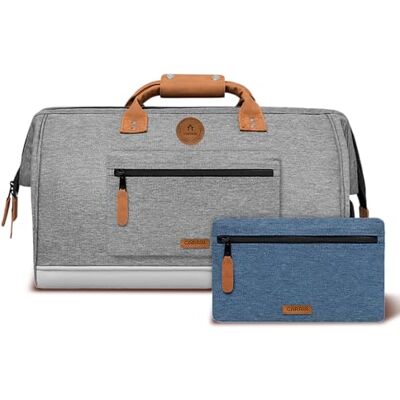 Cabaïa CABAIA Sac de Voyage Duffle Adventurer New York 40L Compatible Bagage Cabine 45x30x29 Déperlant & Certifié Vegan 2 Poches Compartiment à Chaussures Sac Week-End, Sac de Sport Gris Cabaïa CABAIA Sac de Voyage Duffle Adventurer New York 40L Compatible Bagage Cabine 45x30x29 Déperlant & Certifié Vegan 2 Poches Compartiment à Chaussures Sac Week-End, Sac de Sport Gris