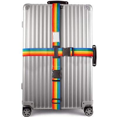 OW-Travel Sangle Valise Voyage Croisée, Ceinture Valise, Arc-en-ciel 1 Pc Sangle pour valise avion croisée facile à repérer, sangle bagage valise voyage sécurité pour valises et accessoires avion OW-Travel Sangle Valise Voyage Croisée, Ceinture Valise, Arc-en-ciel 1 Pc Sangle pour valise avion croisée facile à repérer, sangle bagage valise voyage sécurité pour valises et accessoires avion