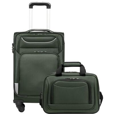 Coolife valise à roulettes Valise de voyage de 4 roulettes Bagage à main avec serrure TSA Set Handgepäck 2tlg, Bleu marine Coolife valise à roulettes Valise de voyage de 4 roulettes Bagage à main avec serrure TSA Set Handgepäck 2tlg, Bleu marine