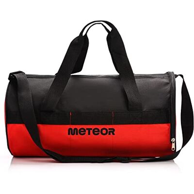 meteor Sac de Sport 25L Femme Homme Enfant Fille Bag Sac Voyage Bagage Duffel Fitness Gym Vacances bandoulière Fitness Travail avec Compartiment à Chaussures Séparé, Rouge/Noir, 25 L, Des sports meteor Sac de Sport 25L Femme Homme Enfant Fille Bag Sac Voyage Bagage Duffel Fitness Gym Vacances bandoulière Fitness Travail avec Compartiment à Chaussures Séparé, Rouge/Noir, 25 L, Des sports