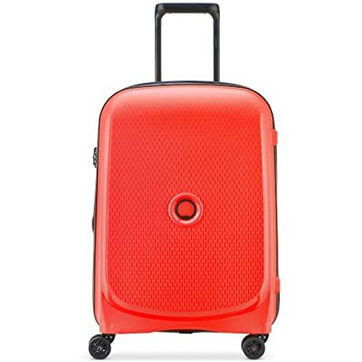 DELSEY PARIS BELMONT PLUS Valise cabine rigide slim 55x40x20 cm 33 litres S Rouge fane DELSEY PARIS BELMONT PLUS Valise cabine rigide slim 55x40x20 cm 33 litres S Rouge fane