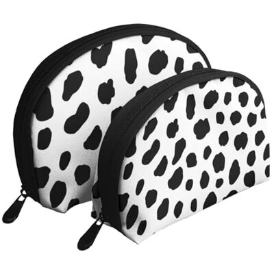 KEDDJI Lot de 2 trousses de maquillage pour femme avec motif dalmatien Petit porte-monnaie Trousse de toilette, comme sur l'image, One Size, Pochette à monnaie KEDDJI Lot de 2 trousses de maquillage pour femme avec motif dalmatien Petit porte-monnaie Trousse de toilette, comme sur l'image, One Size, Pochette à monnaie