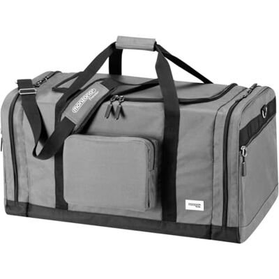 Monzana Sac de voyage, 90 l, 70 x 35 x 35 cm, avec bandoulière amovible, réglable, poches avant et latérales, pieds de support, sac de sport, anthracite, 70 x 35 x 35 cm Monzana Sac de voyage, 90 l, 70 x 35 x 35 cm, avec bandoulière amovible, réglable, poches avant et latérales, pieds de support, sac de sport, anthracite, 70 x 35 x 35 cm