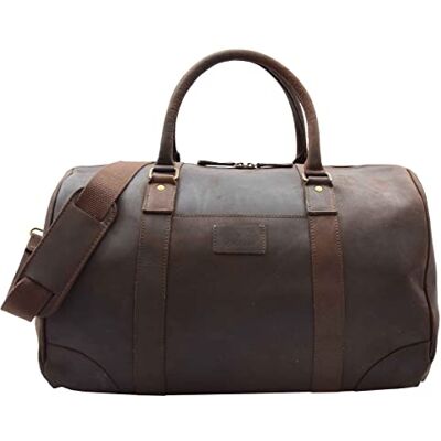 House Of Leather ADEL Sac fourre-tout en cuir véritable multi-usages pour voyage, salle de sport, sport, marron, L, Fourre-tout House Of Leather ADEL Sac fourre-tout en cuir véritable multi-usages pour voyage, salle de sport, sport, marron, L, Fourre-tout