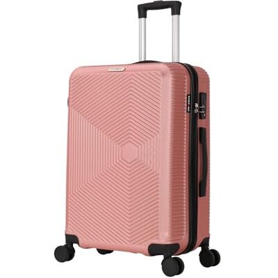TROLLEY ADC Valise Cabine 55x34x23 Rigide, Légère 2,5 Kg 39 Litres 4 Doubles Roues Silencieuses Maniable, Pratique et Étanche Collection Luton Superfly Rose Gold TROLLEY ADC Valise Cabine 55x34x23 Rigide, Légère 2,5 Kg 39 Litres 4 Doubles Roues Silencieuses Maniable, Pratique et Étanche Collection Luton Superfly Rose Gold