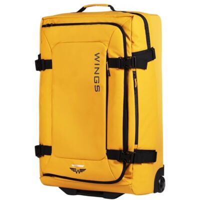 W WINGS Wings Grand sac de voyage souple 28" Jaune 83L Collection Rook, jaune, 71,5x42,5x32, Valise W WINGS Wings Grand sac de voyage souple 28" Jaune 83L Collection Rook, jaune, 71,5x42,5x32, Valise