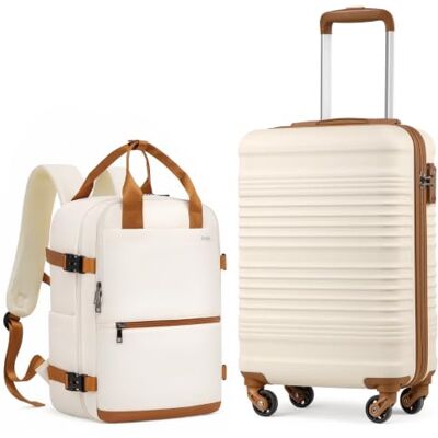Coolife Ryanair Valise Cabine 55x35x20 et EasyJet Bagage Cabine 40x30x20 PC ABS Rigide, Serrure TSA, 4 doubles roulettes – Idéal pour week-ends, voyages en famille & city-trips Coolife Ryanair Valise Cabine 55x35x20 et EasyJet Bagage Cabine 40x30x20 PC ABS Rigide, Serrure TSA, 4 doubles roulettes – Idéal pour week-ends, voyages en famille & city-trips