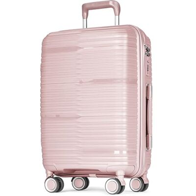 POSH Valise Grande L 65x45x27 cm Rigide en polypropylène 62L Trolley ultraléger 3,2 kg avec Serrure TSA et Roues jumelées 360° silencieuses Bagage Cabine enregistrée Robuste avec Roues POSH Valise Grande L 65x45x27 cm Rigide en polypropylène 62L Trolley ultraléger 3,2 kg avec Serrure TSA et Roues jumelées 360° silencieuses Bagage Cabine enregistrée Robuste avec Roues