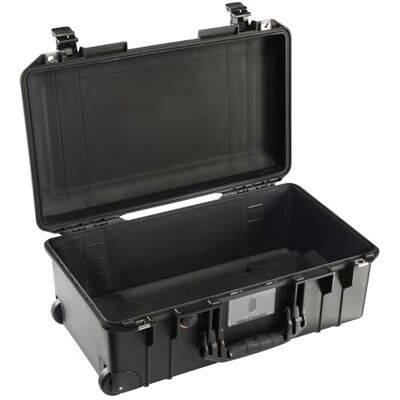 PELI 1535 Air Valise de protection légère pour équipement d'appareil photo et de photographie, étanche à l'eau et à la poussière, volume 27 l, sans insert en mousse, couleur : noir PELI 1535 Air Valise de protection légère pour équipement d'appareil photo et de photographie, étanche à l'eau et à la poussière, volume 27 l, sans insert en mousse, couleur : noir