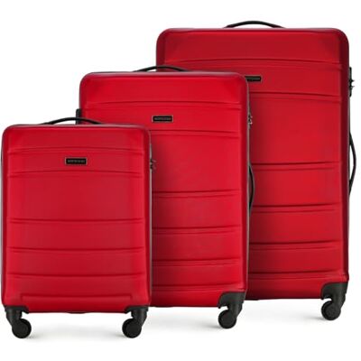 WITTCHEN Valise Cabine Bagage à Main Rigide ABS 4 roulettes Pivotantes Serrure à Combinaison Poignée Télescopique Globe Line Taille M Gris Air France/Easyjet/Ryanair WITTCHEN Valise Cabine Bagage à Main Rigide ABS 4 roulettes Pivotantes Serrure à Combinaison Poignée Télescopique Globe Line Taille M Gris Air France/Easyjet/Ryanair