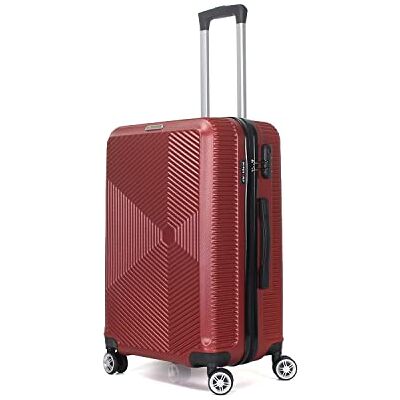 TROLLEY ADC Valise Moyenne Soute 65x41x26 cm Rigide, Légère 3 Kg 65 Litres 4 Doubles Roues Silencieuses Maniable, Pratique et Étanche Collection Luton Superfly Bordeaux TROLLEY ADC Valise Moyenne Soute 65x41x26 cm Rigide, Légère 3 Kg 65 Litres 4 Doubles Roues Silencieuses Maniable, Pratique et Étanche Collection Luton Superfly Bordeaux