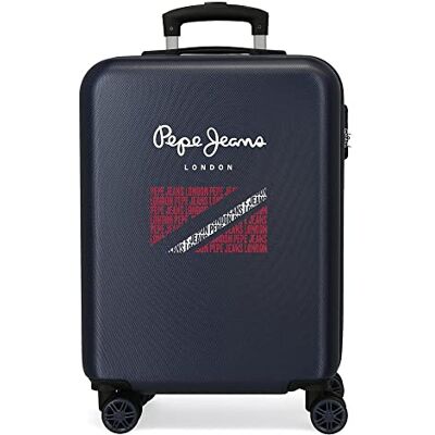 Pepe Jeans Clark Valise de Cabine Bleu 38x55x20 cm Rigide ABS Fermeture à combinaison latérale 35L 2,74 kgs 4 Roues Bagages Main, bleu, Talla única, Valise de cabine Pepe Jeans Clark Valise de Cabine Bleu 38x55x20 cm Rigide ABS Fermeture à combinaison latérale 35L 2,74 kgs 4 Roues Bagages Main, bleu, Talla única, Valise de cabine