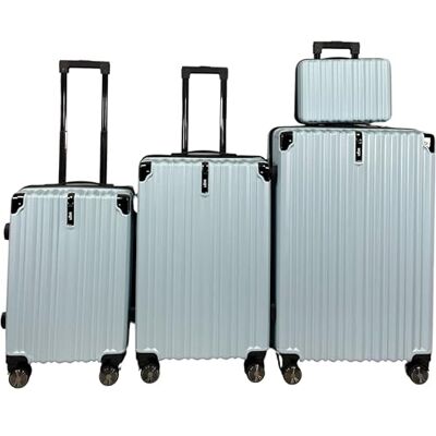 SiGN Valise de voyage à coque rigide en ABS Léger 4 roulettes doubles (bagage à main, moyen-grand) Serrure à numéro, bleu clair, 3er Set, Valise rigide avec double roulettes SiGN Valise de voyage à coque rigide en ABS Léger 4 roulettes doubles (bagage à main, moyen-grand) Serrure à numéro, bleu clair, 3er Set, Valise rigide avec double roulettes