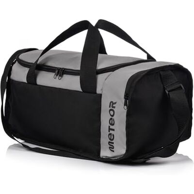 meteor Sac de Sport Voyage Bag Duffel Fitness Entraînement Gym Weekend Travail (Black/Grey, 20 L) meteor Sac de Sport Voyage Bag Duffel Fitness Entraînement Gym Weekend Travail (Black/Grey, 20 L)