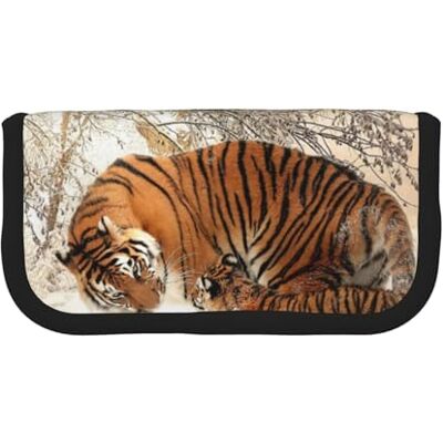 YUNWEIKEJI Tiger Baby Tigerfamile Young Trousse à crayons en toile Grande capacité, comme sur l'image, One Size, Organiseur de sac YUNWEIKEJI Tiger Baby Tigerfamile Young Trousse à crayons en toile Grande capacité, comme sur l'image, One Size, Organiseur de sac
